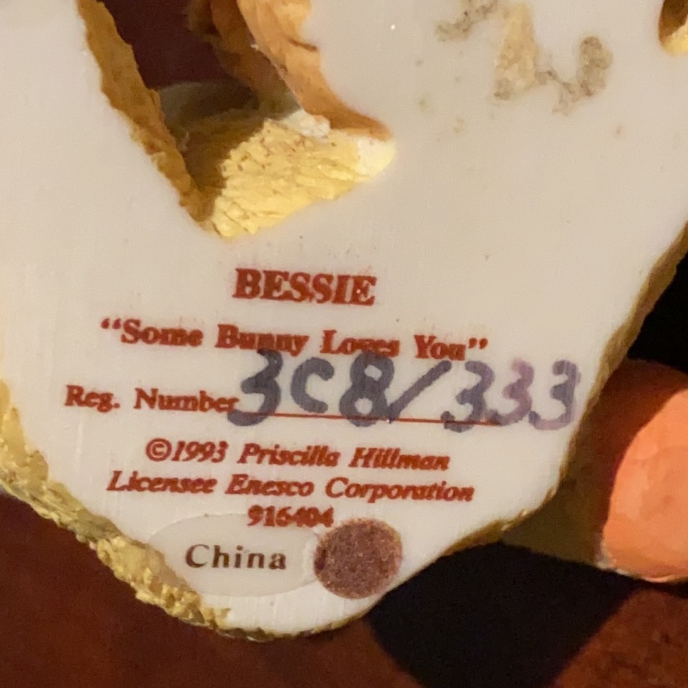 Cherished Teddies BESSIE “Some Bunny Loves You” - Picture 8 of 8